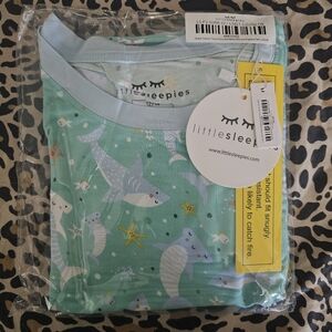Little Sleepies Shark Soiree 2-piece pj set